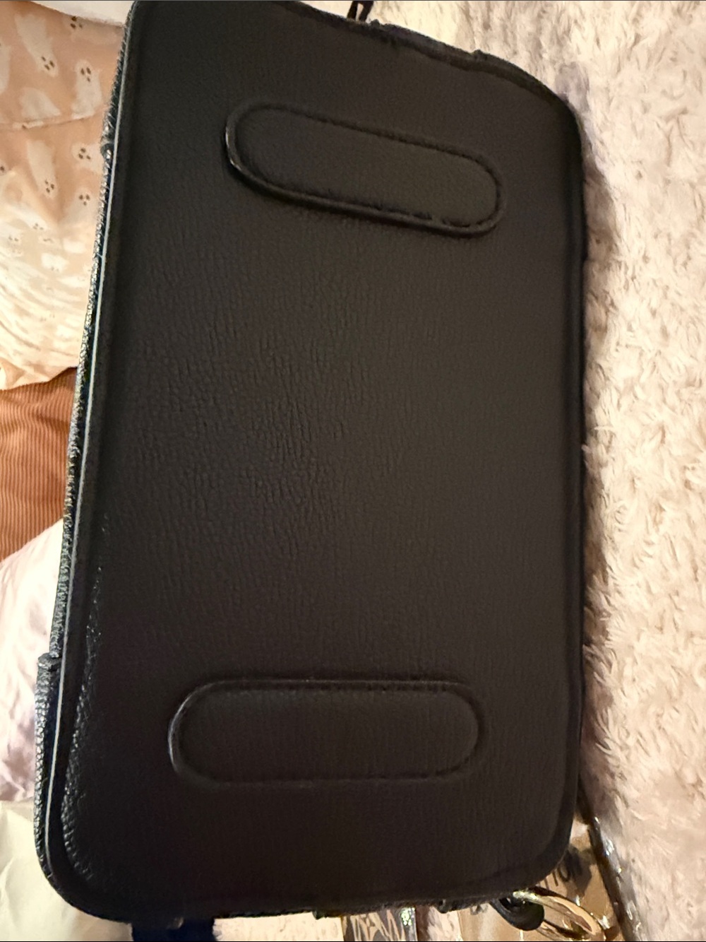 LV Black Embossed Leather Shoulder Bag with Gold Hardware. BMWOT NEVER USED - Picture 5 of 8